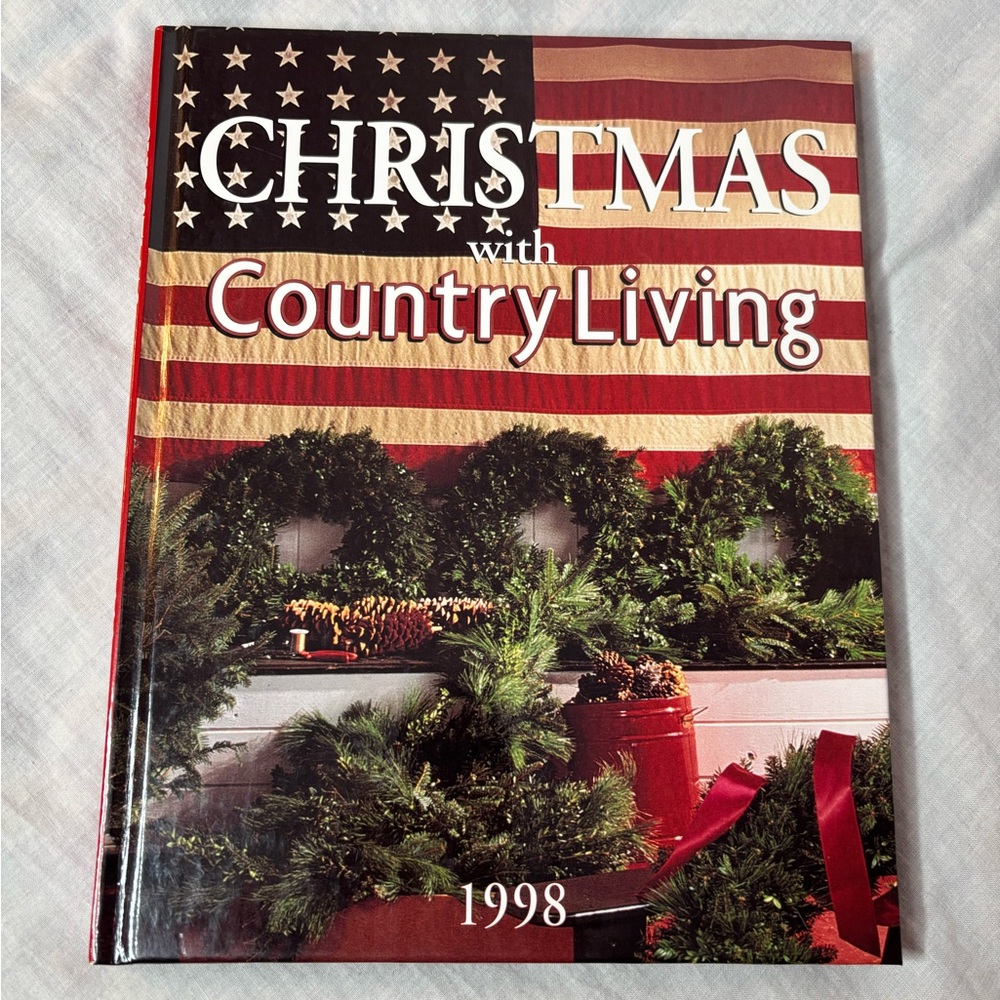 vintage 1998 Christmas with Country Living hardcover book Oxmoor House, Inc